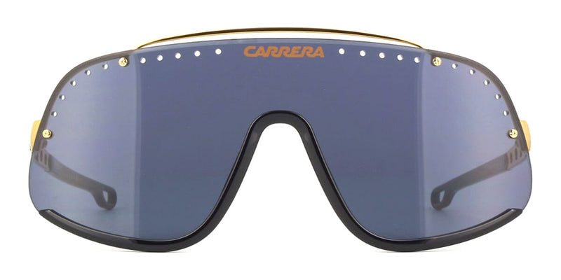 Carrera FLAGLAB 16 KY21V White Gold Authentic Sunglasses W/Case - UVA/UVB Protection