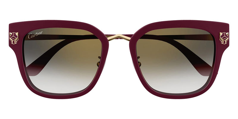 Cartier CT0509SA-003 Sunglasses Gold Red Acetate/Metal CT0509SA Sun - Cartier Eyeglasses | Tris Coffin main image 3