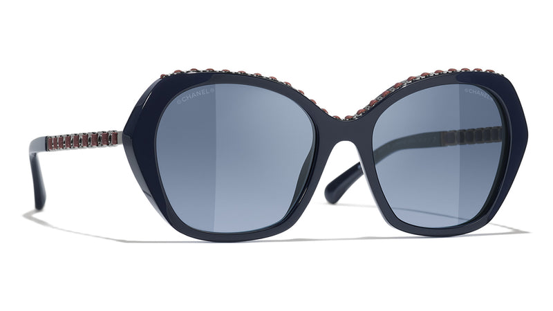 Eyewear Avvenice Chanel Black Butterfly Sunglasses Chanel Occhiali