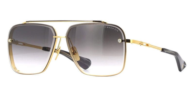 Lunettes De Soleil DITA Mach 5 - Édition Limitée 1/600, Verres Bleus, Monture Or - Occasion