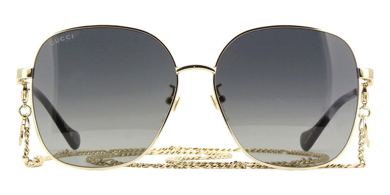 gucci gold chain sunglasses