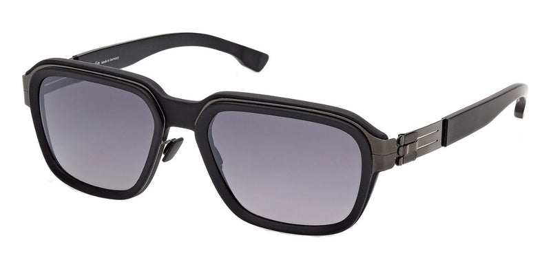 ic! berlin Bogart Gunmetal Black Sunglasses - Pretavoir