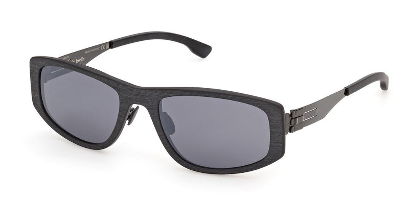 ic! berlin Priya Matte Coarse Black Sunglasses - Pretavoir