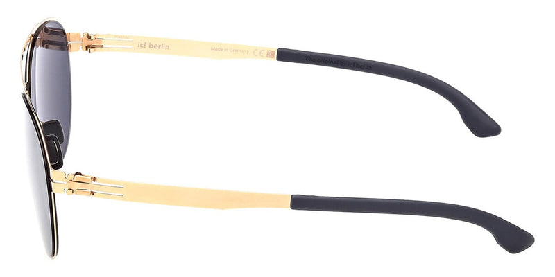 ic! Berlin Sun Loris Rose Gold and Marine Blue Sunglasses - Pretavoir