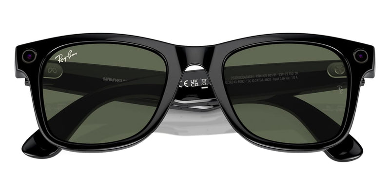 小物 Ray-Ban  Smart Glasses Wayfarer Ray-Ban Meta Wayfarer Smart Glasses In Shiny Black | EE