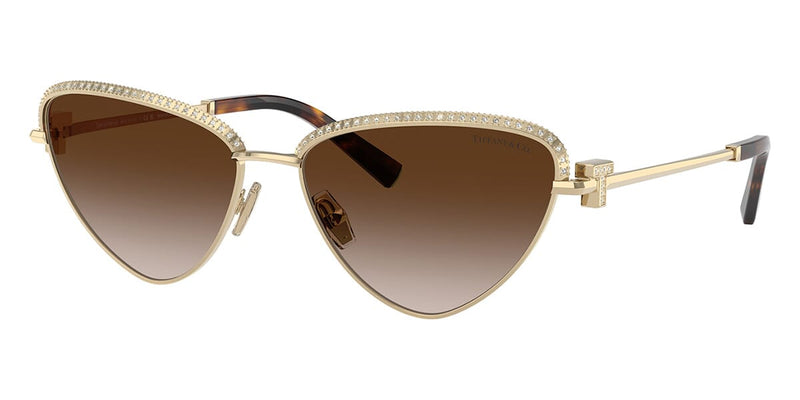 Tiffany & Co TF3107KB 6212/3B Gold Plated Sunglasses - Pretavoir