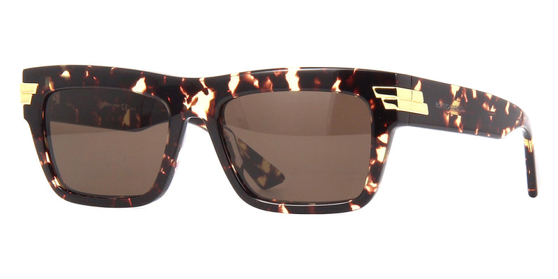 Bottega Veneta BV1058S 002 Tortoiseshell Rectangle