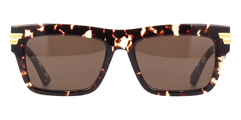 Bottega Veneta BV1058S 002 Tortoiseshell Rectangle Sunglasses