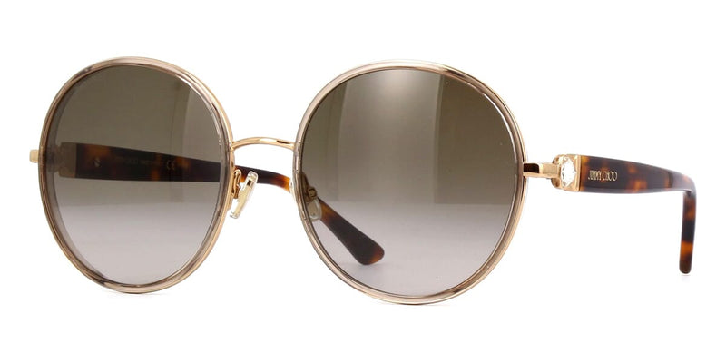 Jimmy Choo Gold Mirror Rectangular factory Women’s Sunglasses with Case