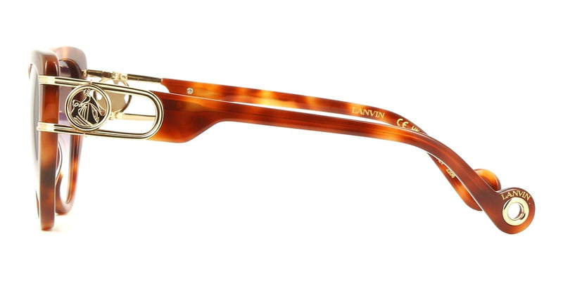 Lanvin Frames! Sunglasses Dark Havana Tortoise Square Gold Studded Made in Italy Lanvin Frames! Sunglasses Dark Havana Tortoise Square Gold  main image 3