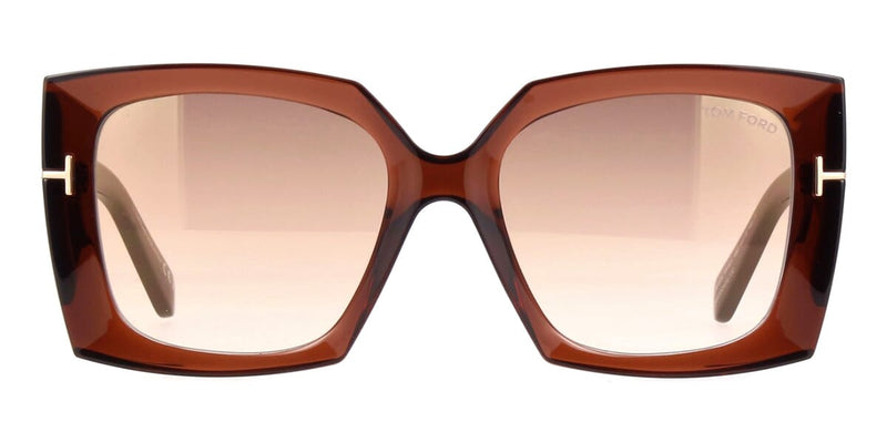Tom Ford Jacquetta TF921 48G Sunglasses Women's Transparent Brown/Brown  54mm