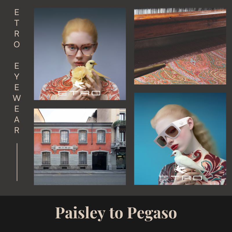 Etro Eyewear: A Tale of Heritage, Paisley and the Mythical Pegaso