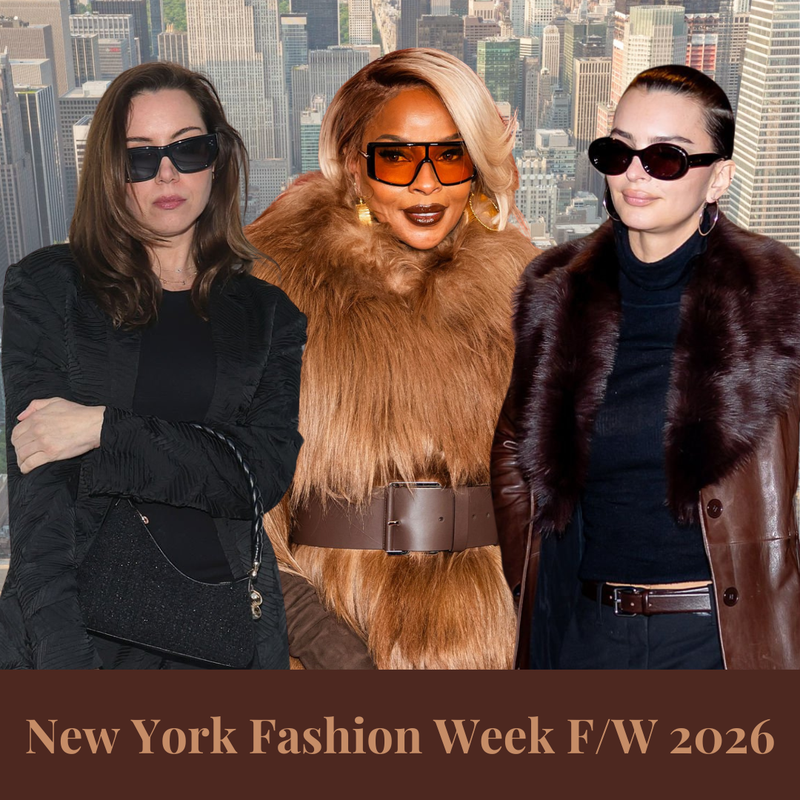 Celebrity Sunglasses at New York Fashion Week F/W 2026