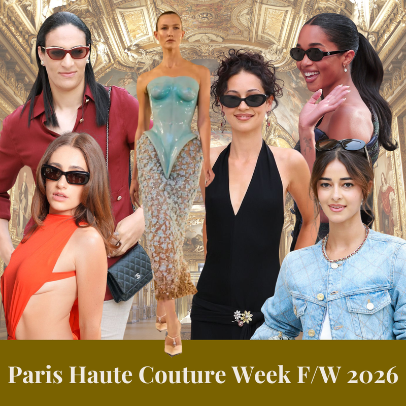 Standout Celebrity Sunglasses Seen at Paris Haute Couture Week F/W 2026