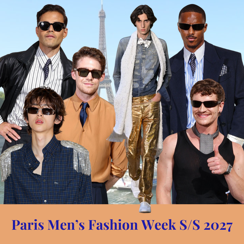 Paris Men's Fashion Week Spring/Summer 2027: Celebrity Sunglasses and Eyewear Trends