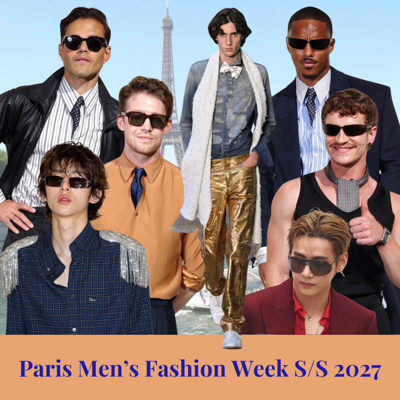 Paris Men's Fashion Week Spring/Summer 2027: Celebrity Sunglasses and Eyewear Trends