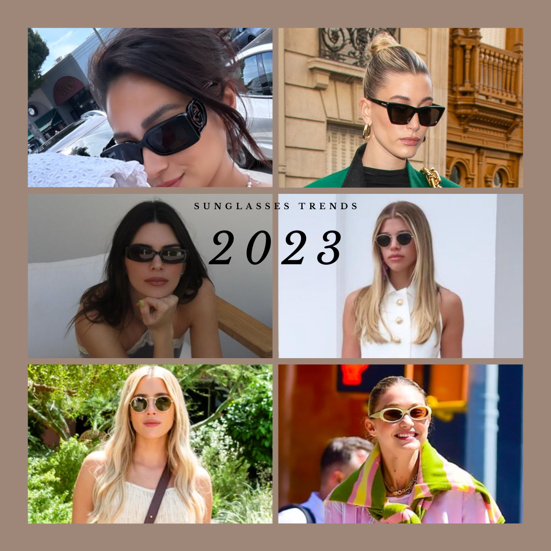 Burgundy & Orange Geometric Sunglasses in 2023