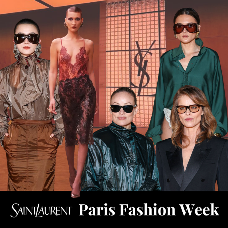 Celebrity Eyewear at Saint Laurent Paris Fashion Week