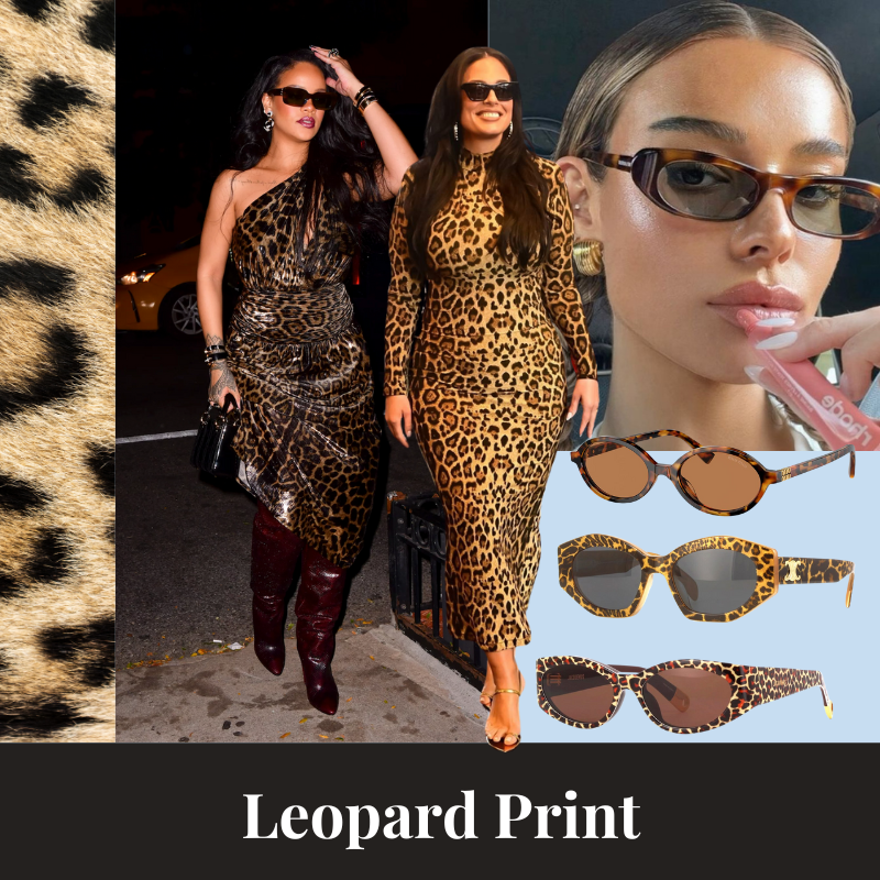 Animal print sunglasses hotsell
