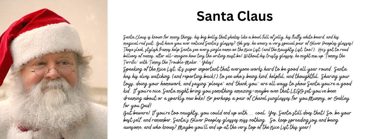 Santa Claus glasses