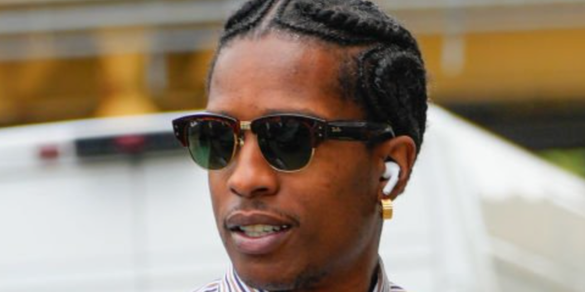 ASAP Rocky out in New York City on June 30th 2024 wearing Ray-Ban Mega Clubmaster havana sunglasses - buy online.