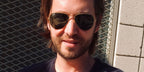 Actor Aaron Stanford was seen wearing gold Ray-Ban Aviator RB 3025 181 sunglasses
