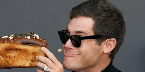 Actor and comedian Adam DeVine was seen wearing black Garrett Leight Canter 2113 BIO BK/BS sunglasses at the 2025 Bottle Rock Napa Valley Festival in California. Shop online now on Pretavoir