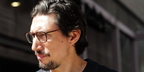Adam Driver was seen wearing Garrett Leight Kinney 1007 MBT optical glasses at the US Open 2026.