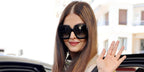 Aishwrya Rai Bachchan was seen wearing black Gucci GG0053SN 001 square butterfly sunglasses at the 2024 Cannes Film Festival