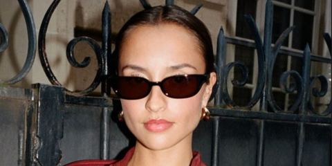 Alexadra Saint Mleux, a model, influencer, and girlfriend of Charles Leclerc, was seen wearing DMY Studios Romi DMYSUN11SB Black sunglasses. Shop online now on Pretavoir