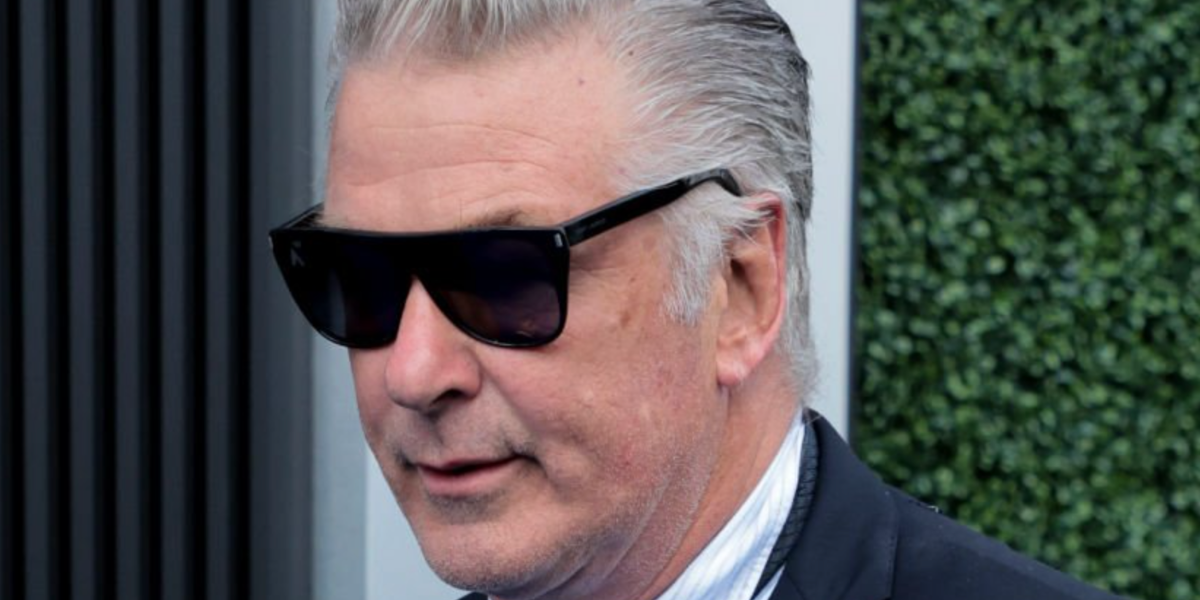 Alec Baldwin wears Saint Laurent Sun SL 1 Slim 001 sunglasses at the 2024 US Open.
