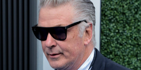 Alec Baldwin wears Saint Laurent Sun SL 1 Slim 001 sunglasses at the 2024 US Open.