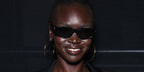 Supermodel Alek Wek was seen wearing black Saint Laurent Sun SL 634 Nova 001 sunglasses at the Saint Laurent Spring/Summer 2024 fashion show during Paris Fashion Week. Shop online now on Pretavoir