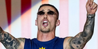 Spanish footballer Alex Grimaldo was seen wearing gold Cartier Panthere CT0433S 001 sunglasses with grey gradient lenses at FIFA World Cup 2026 trophy parade in Madrid.