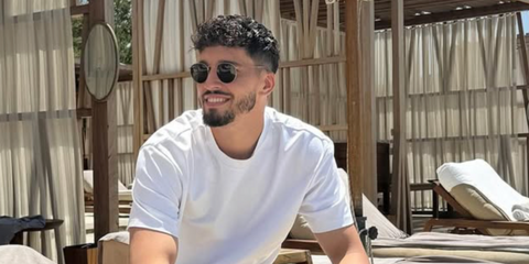 Turkish footballer Altay Bayindir was seen wearing Ray-Ban Round Metal 3447 001 sunglasses in his Instagram post, June 2025.
