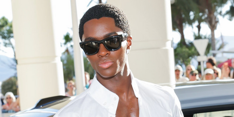Alton Mason was seen wearing black Ray-Ban Wayfarer Puffer RB 4940 601/87 sunglasses at the Jury Dinner ahead of Cannes Film Festival 2026.