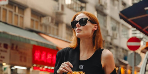 Model, blogger, and former Miss USA 2011 Alyssa Campanella was seen wearing black Gucci GG1338S 001 sunglasses in her Instagram post, May 2024. Shop online now on Pretavoir