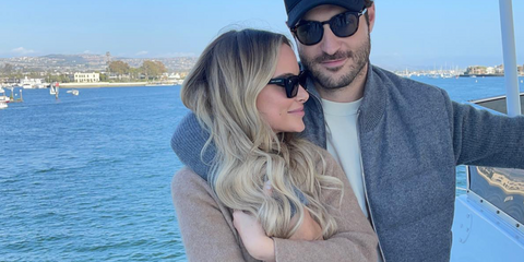 Reality TV personality Amanda Stanton of The Bachelor and Bachelor In Paradise was seen wearing black Saint Laurent Sun SL 276 Mica 001 sunglasses in her Instagram post, March 2021.