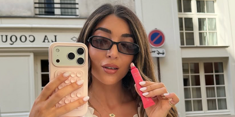 Creator Amelia Liana was seen wearing black Saint Laurent Sun SL 872 Erin 001 sunglasses in Paris, shared through her Instagram post in June 2026.