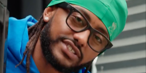 Rapper Amine was seen wearing black Ray-Ban Meta Wayfarer Gen 2 RW4012 601S/SB Smart Glasses in Ray-Ban Meta Gen 2 video campaign on Instagram, October 2025. Shop online now on Pretavoir