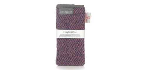 Amy Britton Sunset Harris Tweed Sunset Pink Soft Case