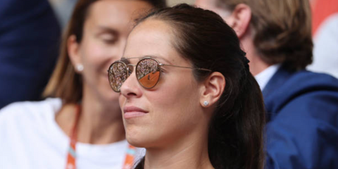 Serbian former professional tennis player Ana Ivanovic was seen wearing red brown Ray-Ban RB 3647N 001/7O sunglasses at the French Open 2022. Shop online now on Pretavoir