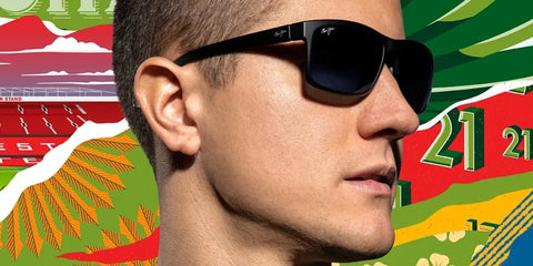 Spanish footballer Ander Herrera was seen wearing matte black Maui Jim Pokowai Arch 439-2M sunglasses in a Maui Jim campaign