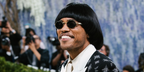 Singer and musician Anderson .Paak was seen wearing gold and white Cartier Buffalo Horn CT0464S 007 round sunglasses at the Met Gala 2026.