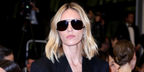 Anja Rubik was seen wearing black Saint Laurent Sun SL 653 Leon 002 sunglasses at the 2024 Cannes Film Festival