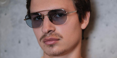 Ansel Elgort wears David Beckham DB 1078/S IDAQZ sunglasses on the editorial page of Esquire Mexico