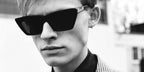 Anson Boon was seen wearing black Saint Laurent Sun SL 276 Mica 001 sharp cat eye sunglasses in a Port Magazine feature, Issue 30, April 2022