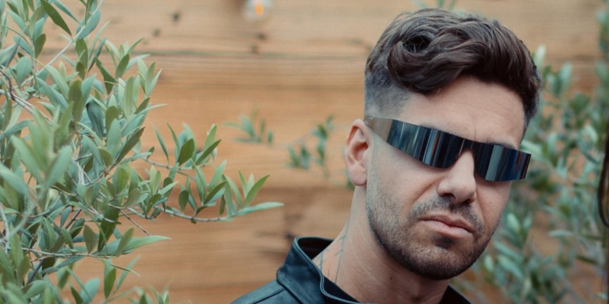 Italian DJ and record producer Matteo Milleri, widely known as Anyma, was seen wearing Balenciaga BB0041S 002 sunglasses in Amelie Lens' social media post, August 2025.