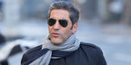 French actor and comedian Ary Abittan was seen wearing gold Ray-Ban Aviator RB 3025 181 sunglasses 