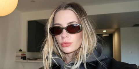 Actress Ashley Benson was seen wearing DMY Studios Valentina DMYSUN04CB Chocolate Brown sunglasses in a social media post.